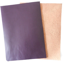 2mm Thick Purple Veg Tan Leather Offcuts