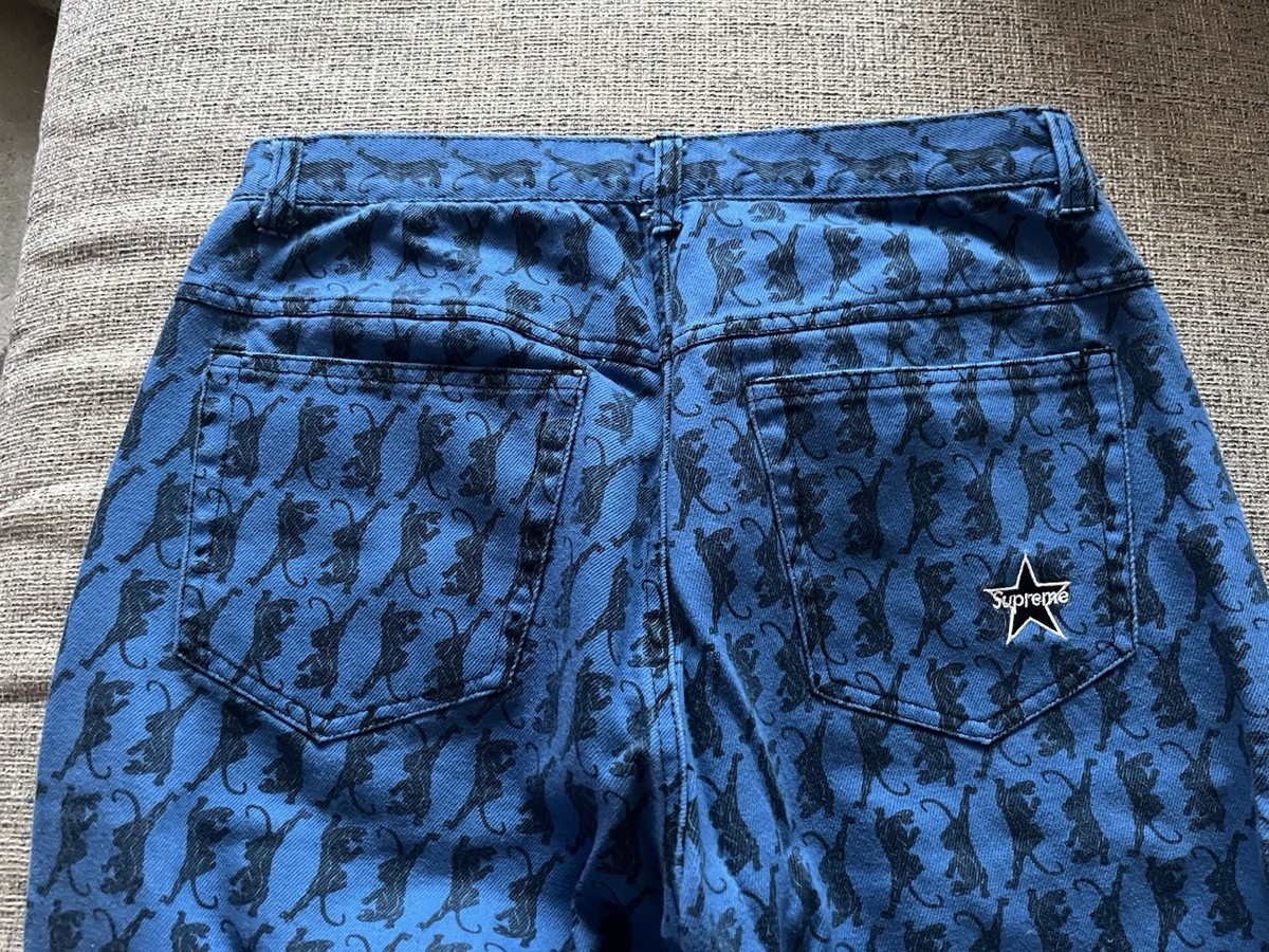デニム/ジーンズ supreme washed regular jeans panther 30 s-l1200.jpg