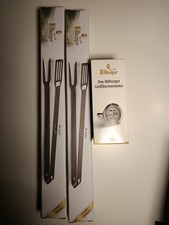 2x Grillzange und Grillthermometer Set von Bitburger Edelstahl NEU OVP BBQ Grill