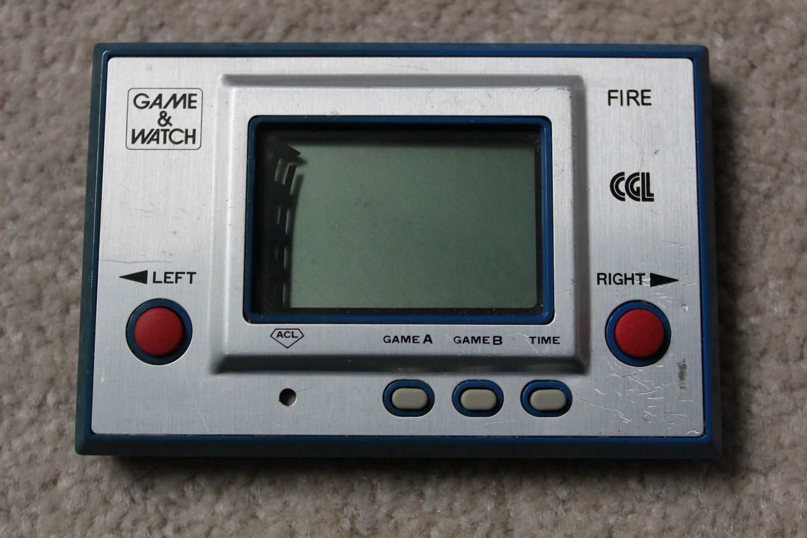 NINTENDO GAME & WATCH SILVER SCREEN FIRE RC-04 1980 WORKING CONDITION