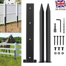 Heavy Duty Garden Fence Post Anchor Ground Stakes Fence Post Repair Stake