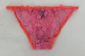 Agent Provocateur Pink Red Slip Set thong panty and babydoll dress XS/S