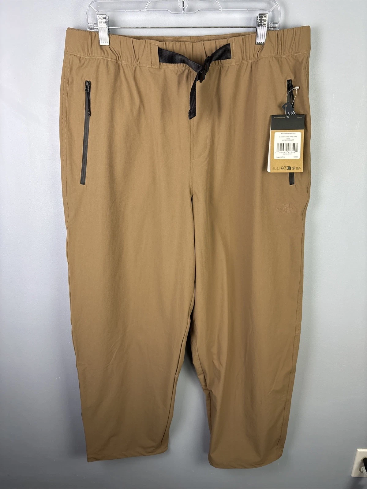 North Face Done Wind Pants Large Brown Gorpcore Camping Hiking $130