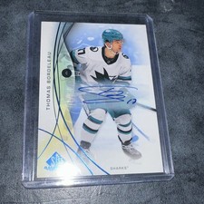 2024-25 Upper Deck Sp Game Used - Thomas Bordeleau #25 Blue Autographs (AU)
