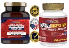 Natural ORGANIC CANDIDA Albicans Support Kit  Full Detox and Cleanse of Fungus