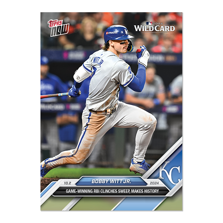 Bobby Witt Jr. Game Winning RBI 2024 MLB Topps NOW Card 794