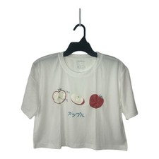 Women's Solid Color Crop Top With Short Sleeves And Round Neckline