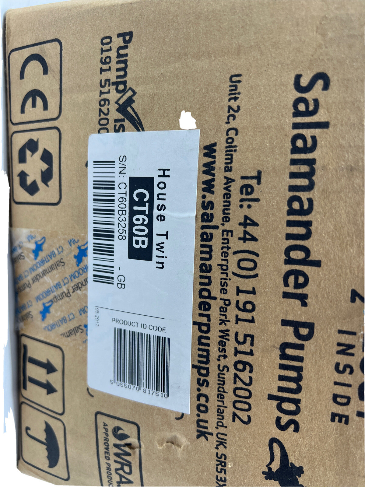 Salamander CT60B 1.8 Bar Twin Impeller Positive Head Shower Pump