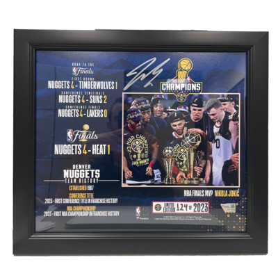 Jamal Murray Denver Nuggets Autographed Limited Edition NBA Finals Frame Piece