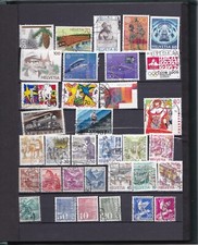 TIMBRE SUISSE  LOT DE 148 TIMBRES   OBLITERES TOUS DIFFERENTS BONNE COTE