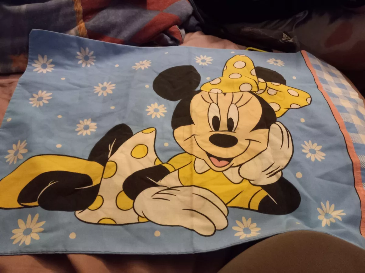 VINTAGE Disney Minnie Mouse Pillowcase Pillow Case STANDARD