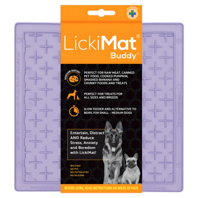 LickiMat Classic Buddy Lavender Futtermatte für Hunde - gesund & stressfrei
