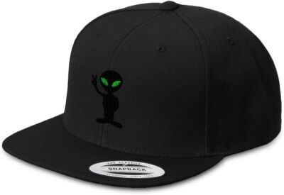 Speedy Pros Snapback Hats for Men & Women Alien Peace Sign and Symbol... 