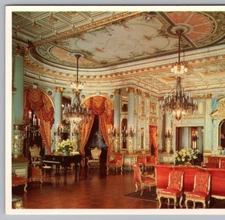 Music Room, "The Breakers", Ochre Point, Rhode Island 1970s Vintage Postcard UNP