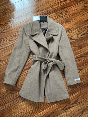 calvin klein toggle wrap coat