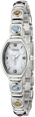 Caravelle by Bulova Diamond Women's MOP Dial Watch 43P006 Color Stones