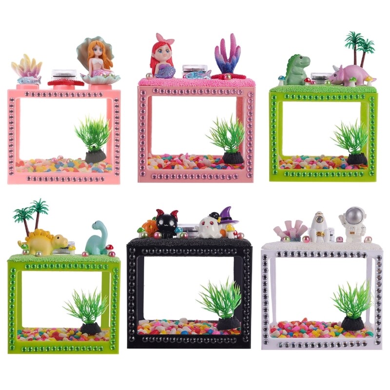 DIY Fish Bowls for Turtle Feeding Cage for Carrier Ornament