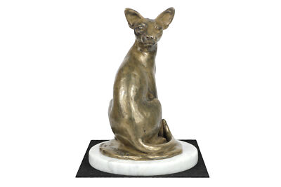 Egyptian Mau Cat statuette on a light stone Art-Dog