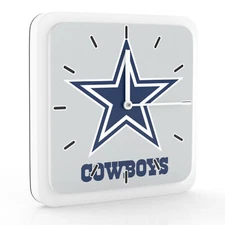 New 3 in 1 NFL Dallas Cowboys Home Office Decor Wall Desk Magnet Clock 6"