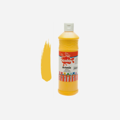 Scola Artmix - 6 X 600ml Peinture Prête à L'Emploi (Couleurs Assorties) - Enfants Dès 3 Ans