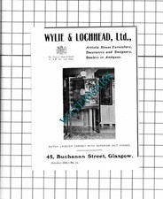 Pequeño anuncio de Wylie & Lochhead Ltd Buchanan Street Glasgow - 1910