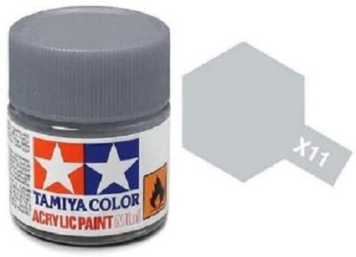 Tamiya #81011 Acrylic X11 Chrome Silver 3/4 oz Free Shipping