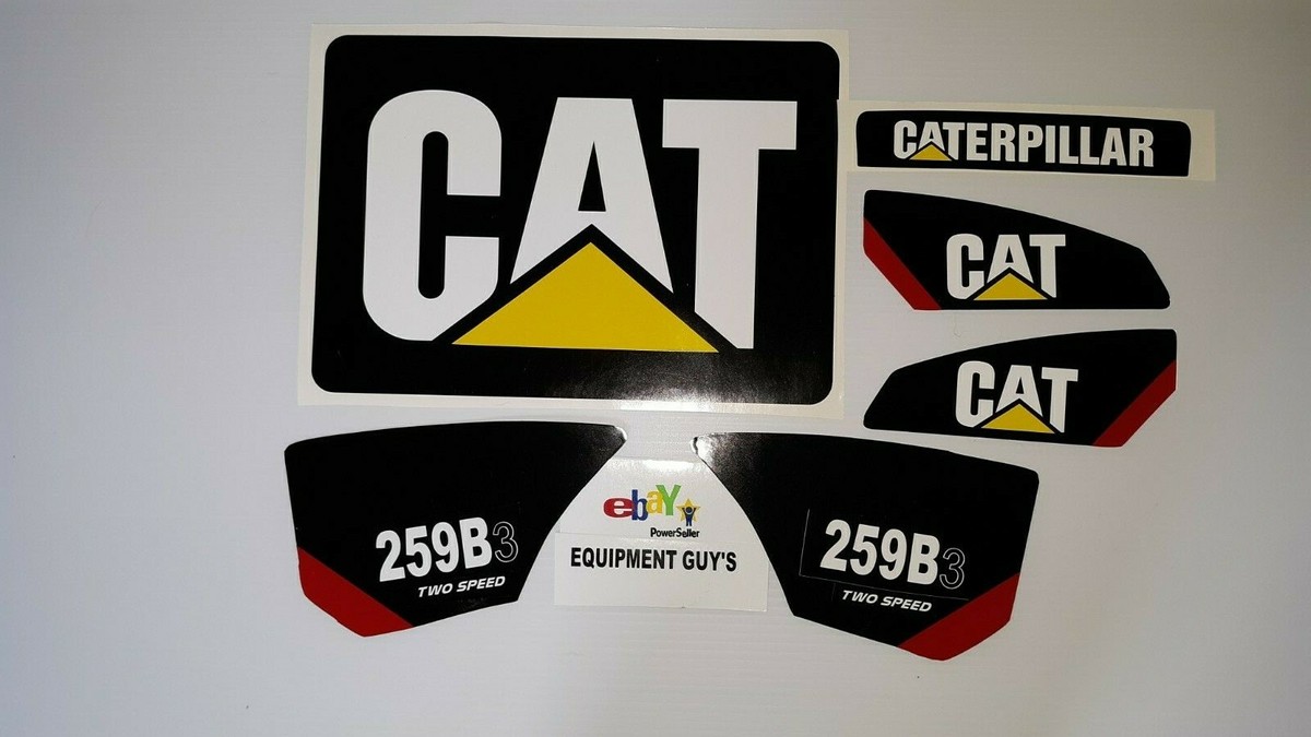 STICKER SET SKID STEER CATERPILLAR CAT DECAL KIT LOADER
