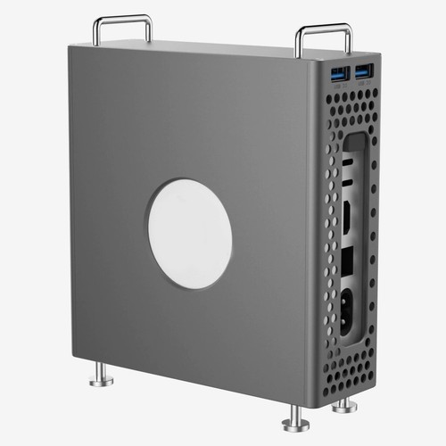 For Mac Mini M4/M4 Pro 2024 aluminum Vertical Computer Case Bracket - Photo 3/15