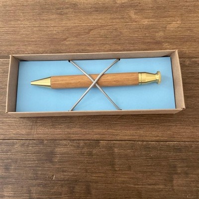 e+m E Plus M Ballpoint Pen Black Light Oak KING 5010-48