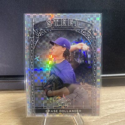 2024 Leaf Trinity Steel Chase Dollander /10 Silver Vanadium RC SSP Rockies