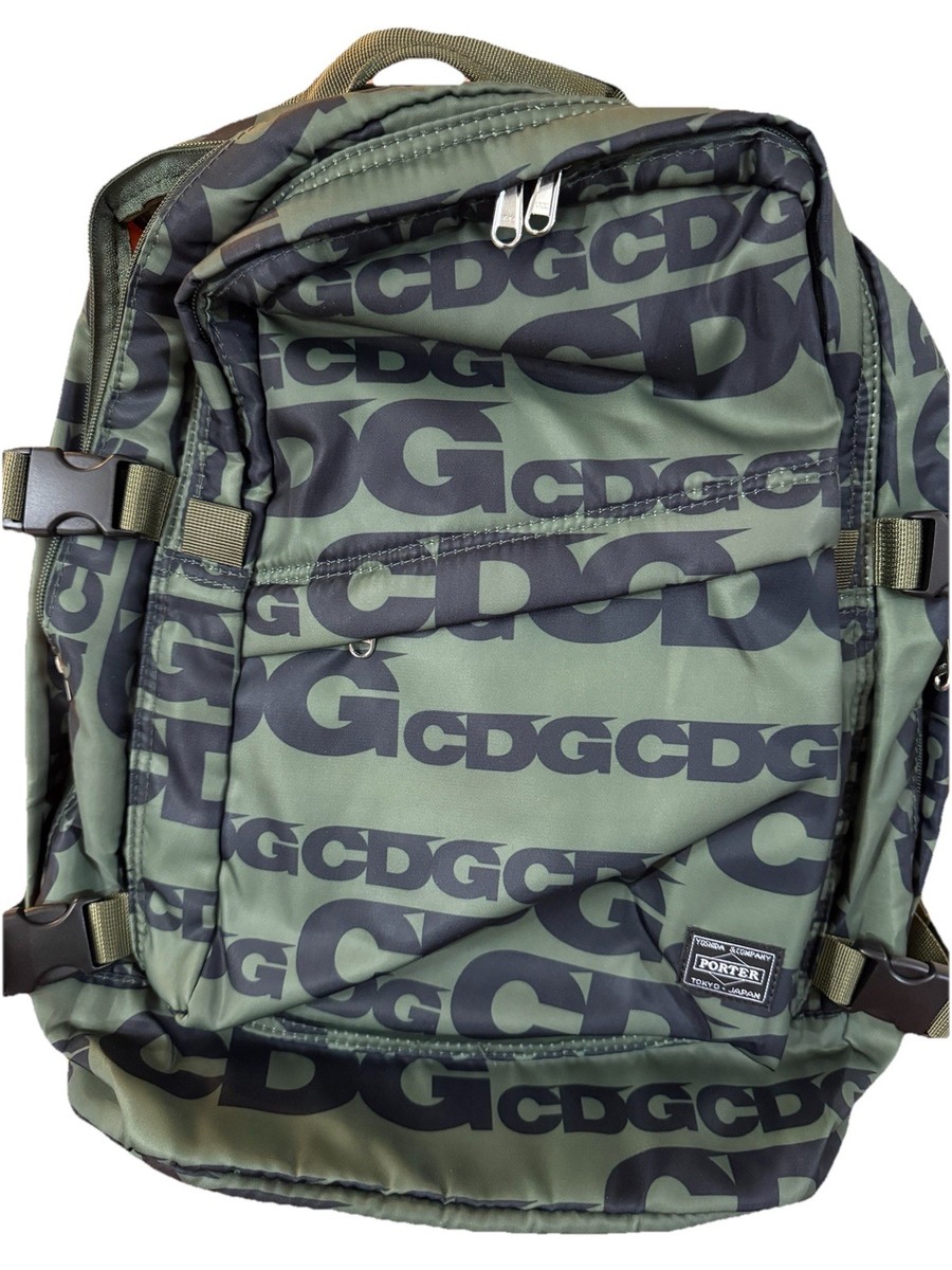 Head Porter X Comme des Garçons CDG Backpack Tonal Logo Print
