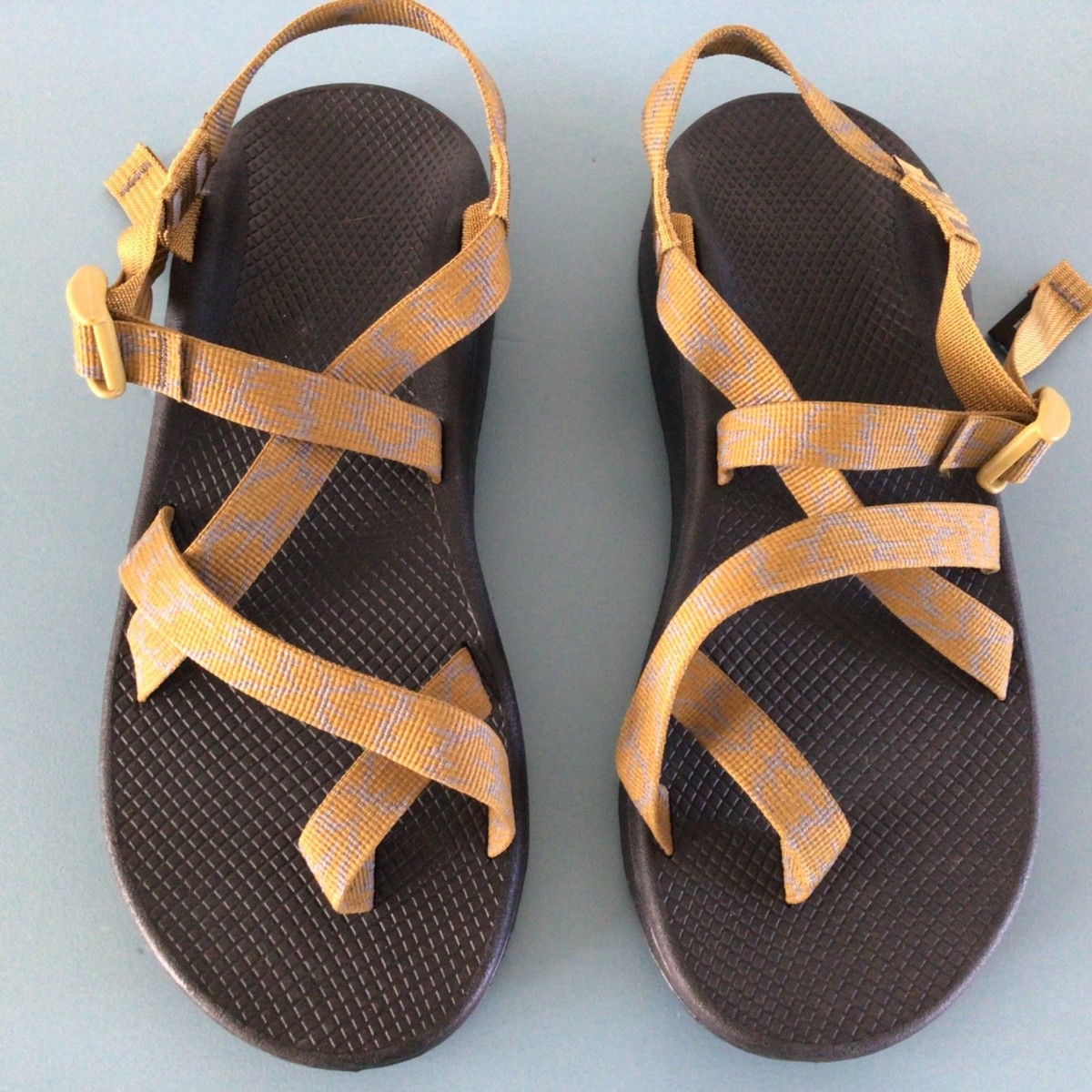 Chaco Z/Cloud 2 Mens Sandals Size 13 Ochre Gold Black Toe Loop Hiking JCH108383 Chaco Z Cloud 2 Sandals Aerial Bronze Marron JCH108383 Men main image 2