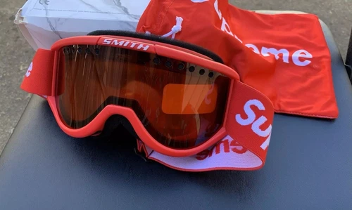 Lunettes de snowboard / ski Supreme x Smith coloris rouge FW15