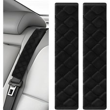 2Pcs Car Seat Belt Shoulder Pad Covers 10.6 Inch Soft Padding Protector