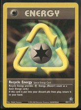 Recycle Energy 105/111 Rare Neo Genesis Pokemon Unlimited Moderately Played- on eBay