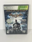 Batman Arkham Asylum Game Of The Year Edition Xbox 360 Complete In Box CIB