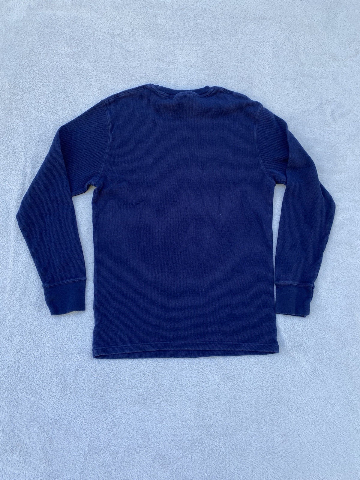 Mens Polo Ralph Lauren Bear Pajama Pants Navy Gray Waffle Knit Top Sleepwear S/M thumbnail 3