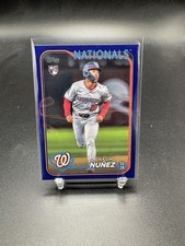 Nasim Nunez Rookie Royal Blue 2024 Topps Update Series #US267 RC Nationals