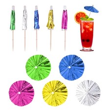 100 Pcs Mini Drink Umbrellas Cocktail,3.9 Inch Cocktail Picks Tooth