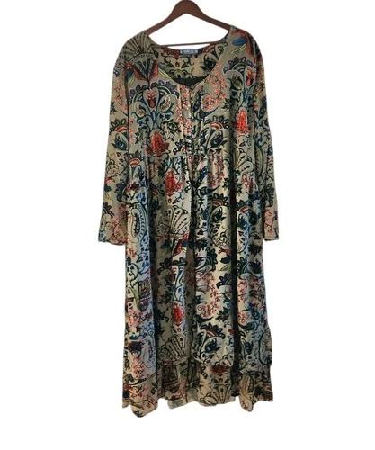 The Pyramid Collection Burnout Velvet Maxi Dress Womens Size 3XL