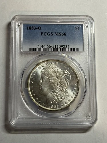 1883-O Morgan Silver Dollar PCGS MS66 Gem UNC BU Blast White
