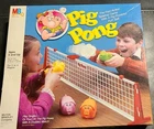 Vtg 1986 Milton Bradley Pig Pong Board Tabletop Game. Complete W Instructions
