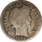 1892-S Barber Dime