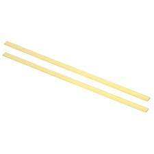 5/64x3/8x12" H59 Brass Flat Bar, 2 Pcs Solid Rectangle Mill Stock, Brass