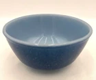 Vintage Anchor Hocking Fire-King Ware Blue Speckled 5" Mixing Bowl Durable USA