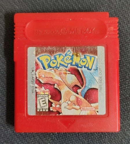 Nintendo Pokémon Red Version Multiplayer Game Boy Cartridge Role Playing