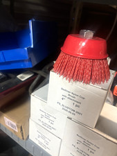 Bedliner Nylon Cup Brush 4 in Threaded Arbor 5/8 in Hole PS_SLUSTOM-2601
