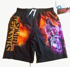 NEW Stranger Things Graphic Swim Shorts Boys 8  UV50 Sun Protection