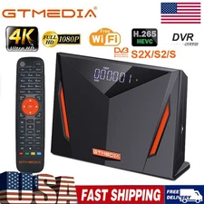 4K Sat Receiver DVB-S/S2/S2X Satellite TV Box for Sat Dish Support DVR