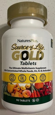 Natures Plus Source of Life Gold Multivitamin   90 Tablets   Exp. 08/28 OR 05/29